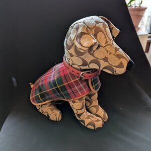 Coach brand stuffed dog